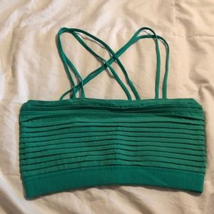 BCBGeneration Teal Tight Bralette / Cropped Tank